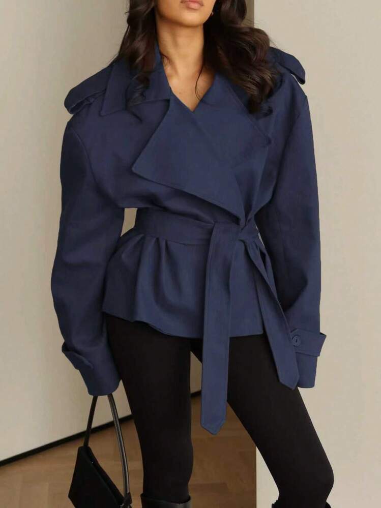 Naomi Sculpted Trench Jacket