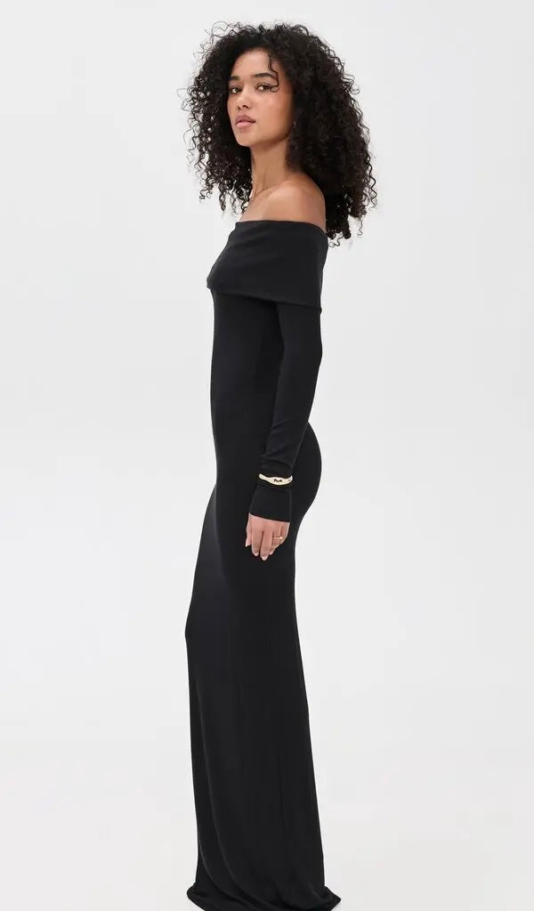 Mira Off-Shoulder Maxi Dress