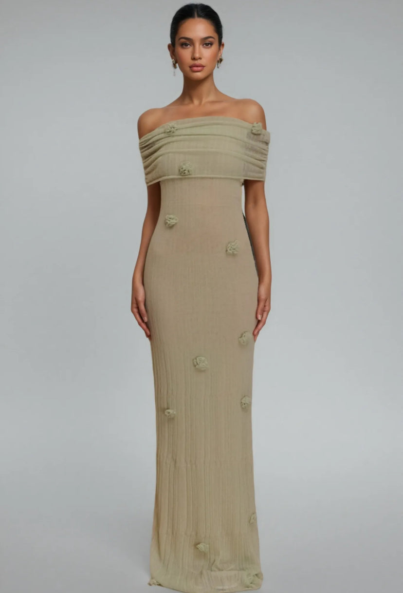 Alessia Off-Shoulder Maxi Dress