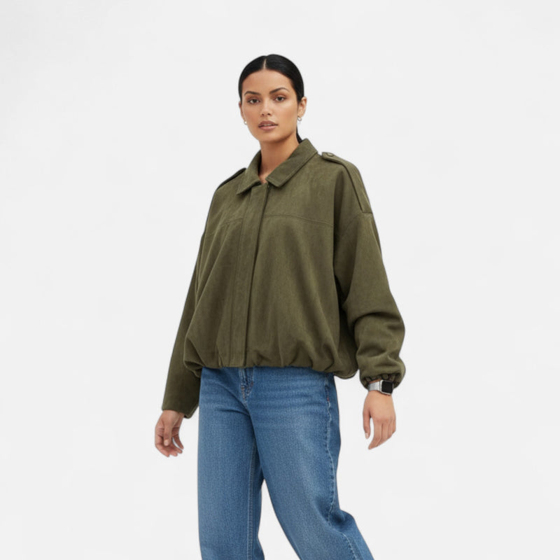 Amira green coat skrit set