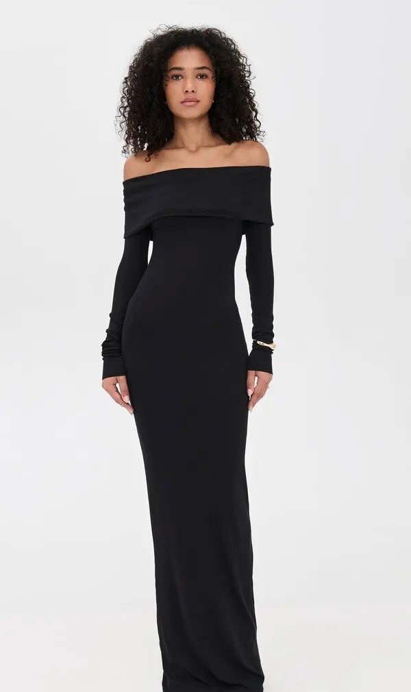 Mira Off-Shoulder Maxi Dress