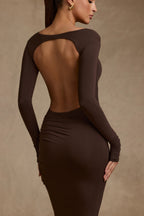 Valora Open Back Sculpt Maxi Dress